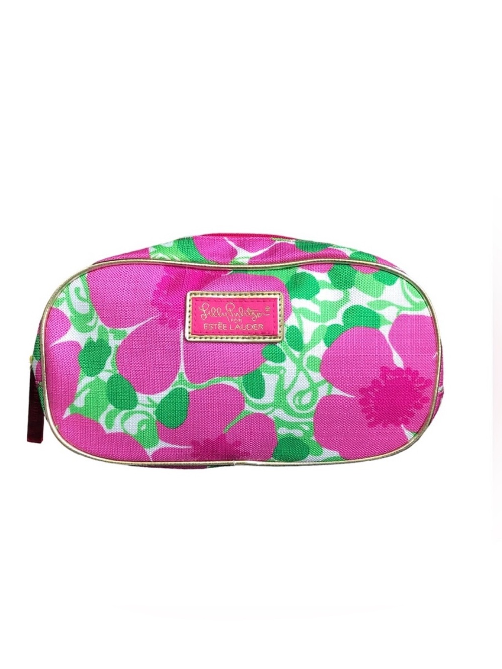 Lilly Pulitzer for Estée Lauder Pink Floral Cosmetic Bag